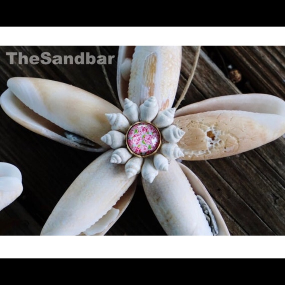 Seashell Ornament Set of 2 Lilly Pulitzer Inspired